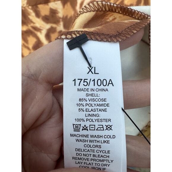 Kate Spade Panthera Cheetah Print Ponte Knit Sheath Dress Size XL Sleeveless NWT - Picture 8 of 13